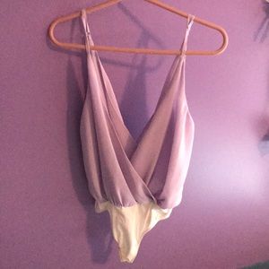 Lavender body suit from tobi